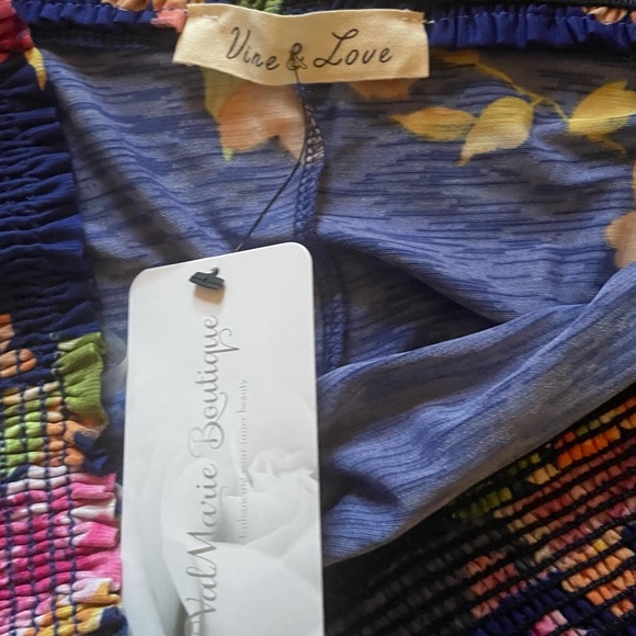 NWT VINE & LOVE ANTROPOLOGIE OFF COLD SHOULDER BLOUSE A LINE! - Picture 6 of 6